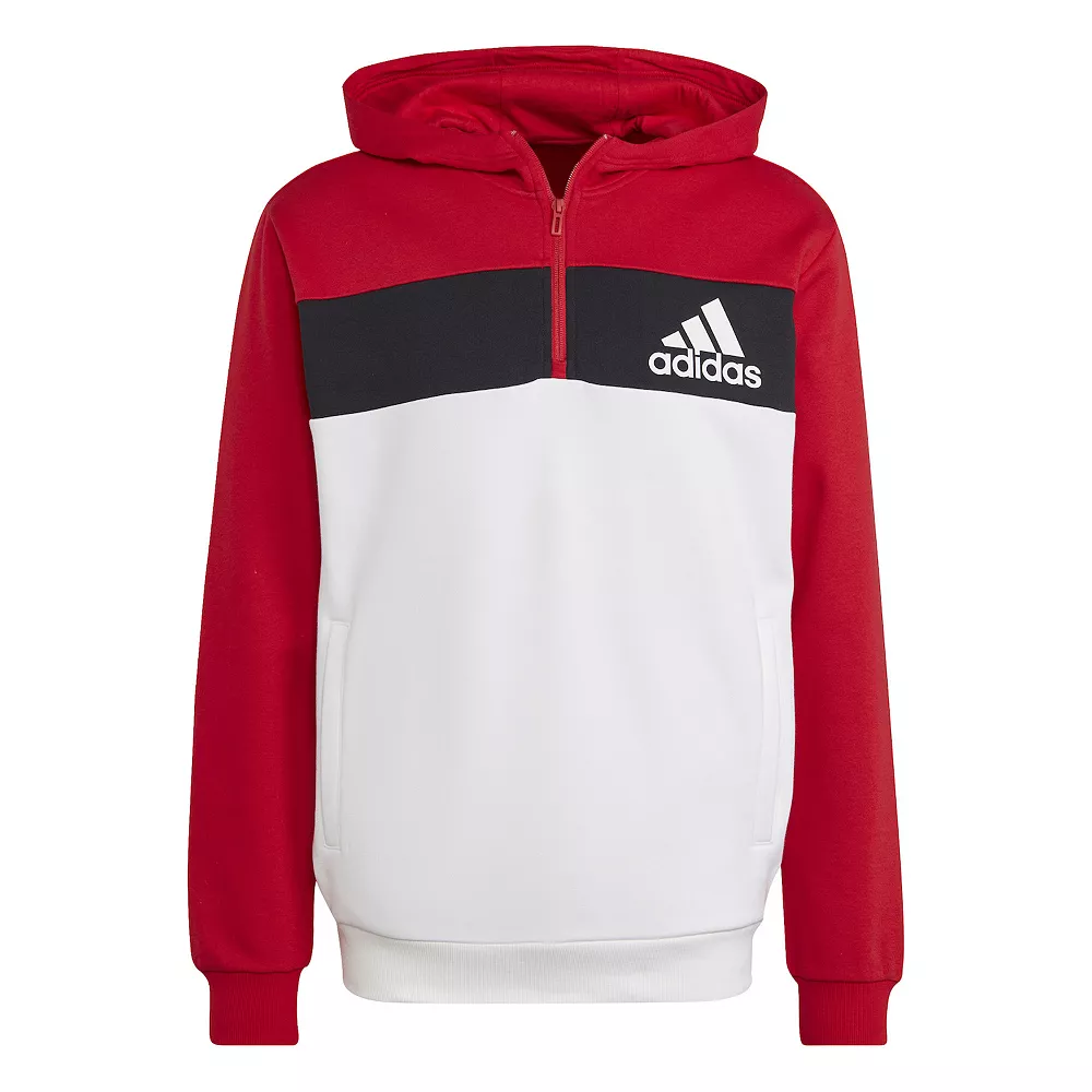 Men's adidas Quarter-Zip Hooded Track Top - Image 9