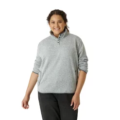 Plus Size Eddie Bauer Ember Mockneck Fleece Sweatshirt