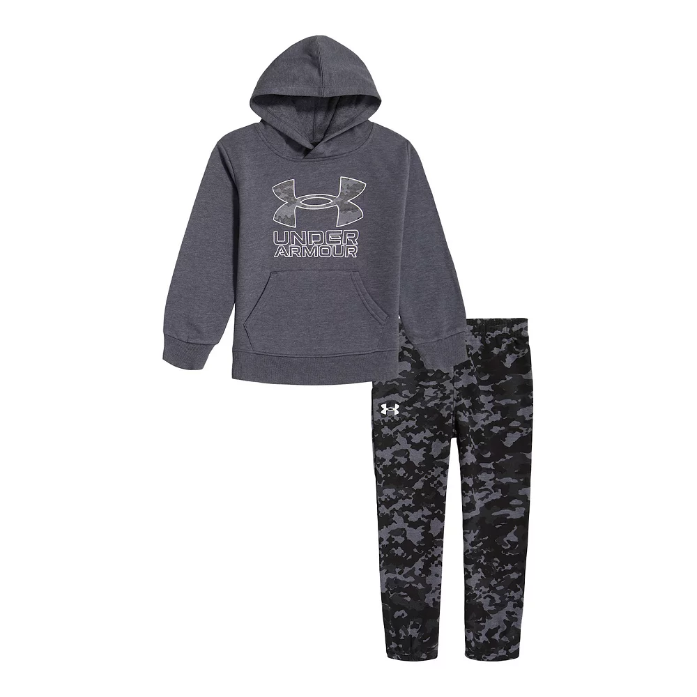 Boys 4-7 Under Armour Gray Camo Logo Graphic Hoodie & Jogger Pants Set