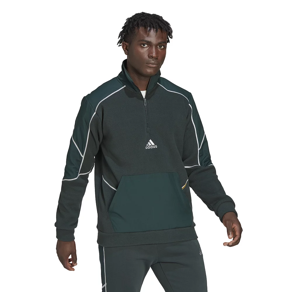 Men's adidas Commuter Polar Fleece Pullover - Image 4