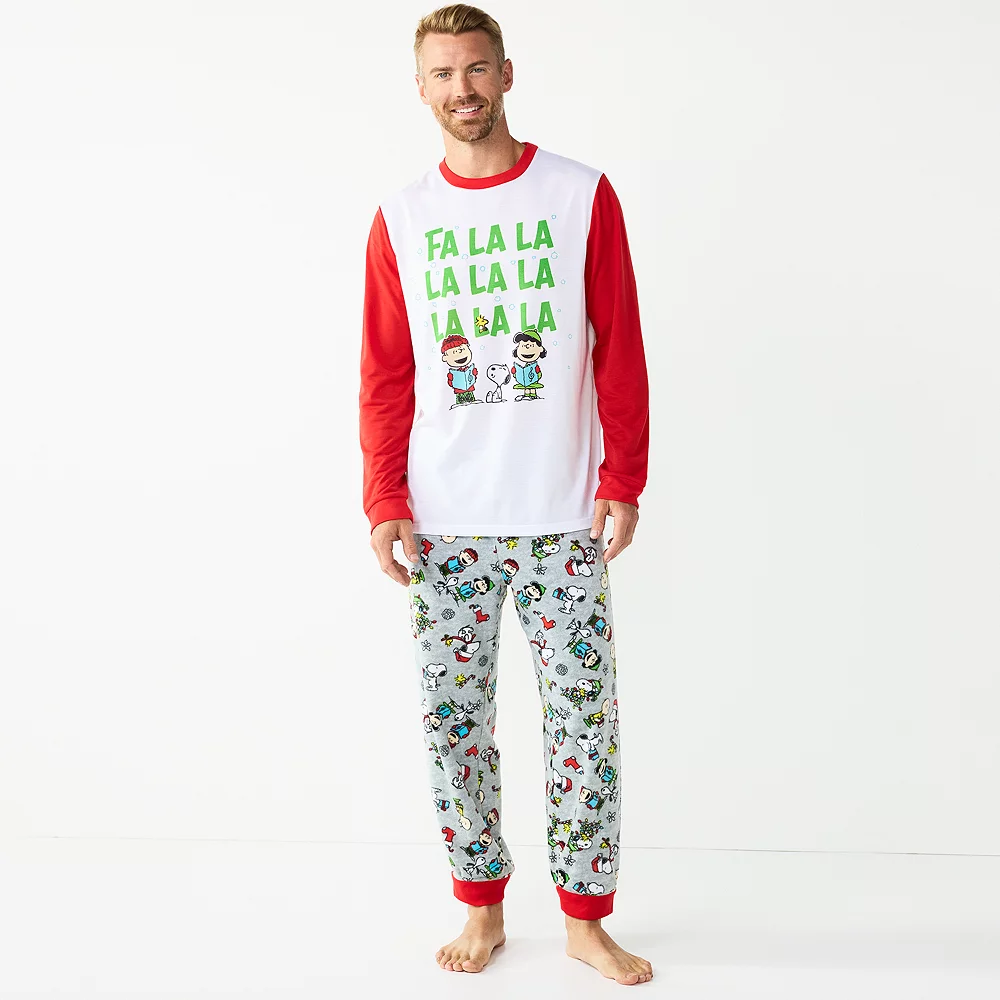 Men's Jammies For Your Families® Peanuts "Fa La La" Pajama Set