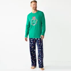 Men's Jammies For Your Families® Happy Howlidays Pajama Set