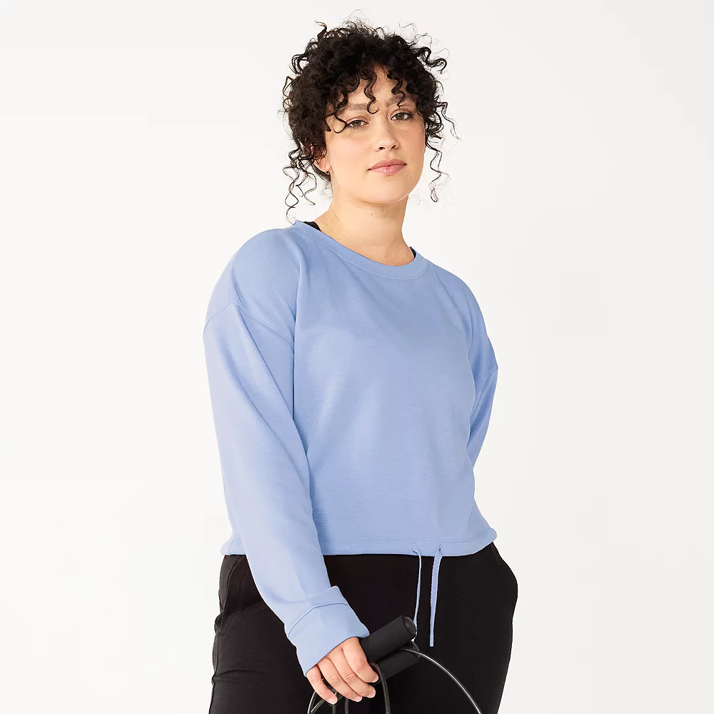 Women's Tek Gear® Stretch Fleece Cinched-Waist Top - Image 3