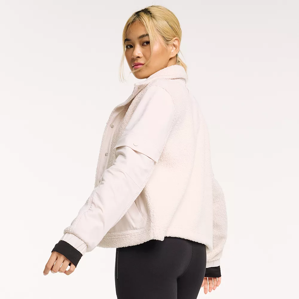 Women's FLX Boucle Mixed-Media Jacket - Image 7