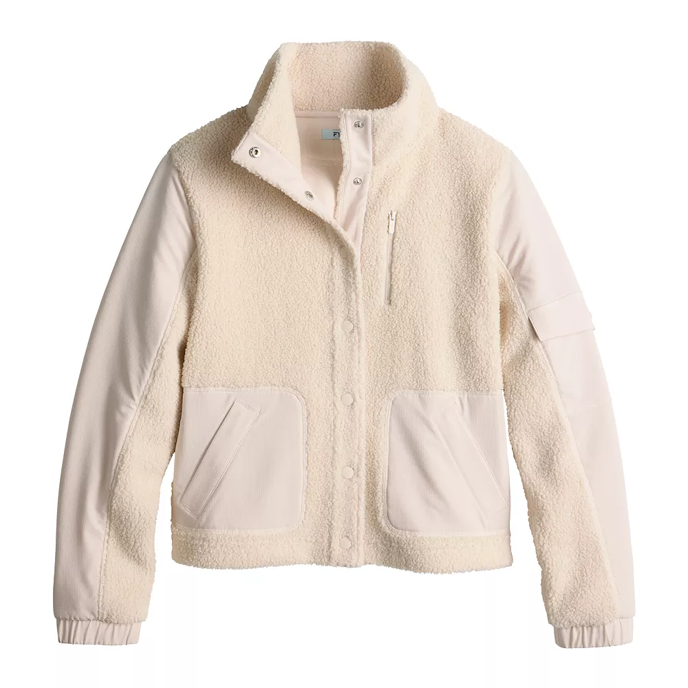 Women's FLX Boucle Mixed-Media Jacket - Image 8