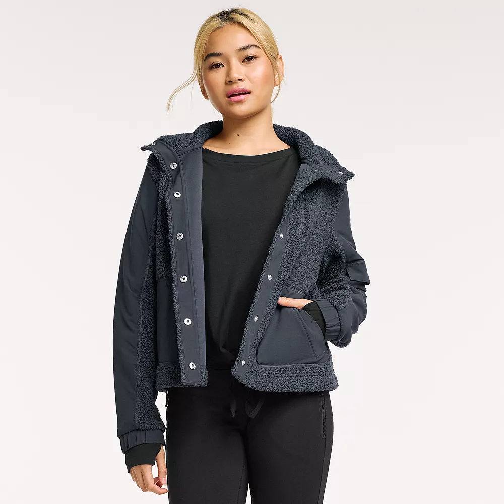 Women's FLX Boucle Mixed-Media Jacket - Image 2