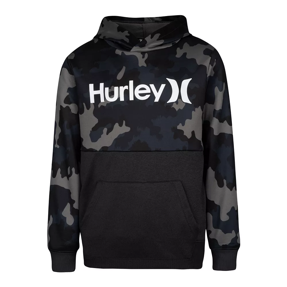 Boys 4-7 Hurley O&O Blocked Pullover Hoodie - Image 2