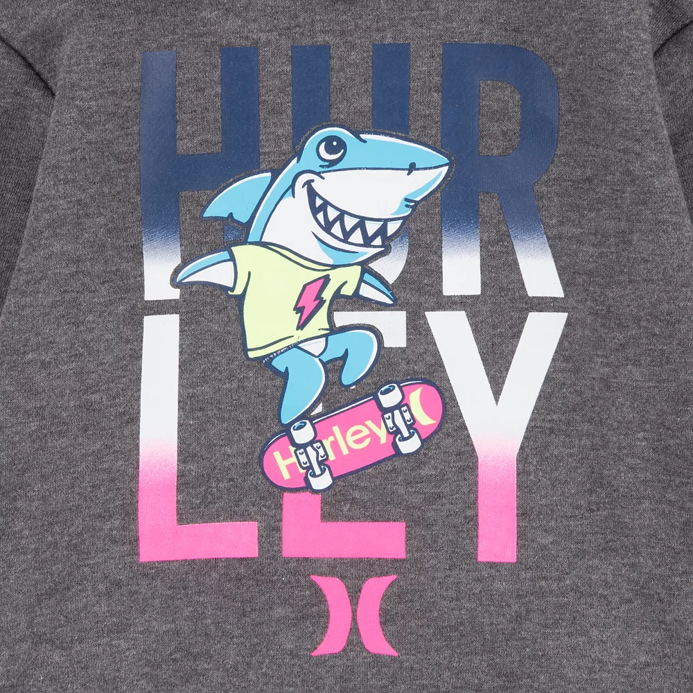 Toddler Boys Hurley Skateboard Shark Hoodie and Joggers Set - Image 3