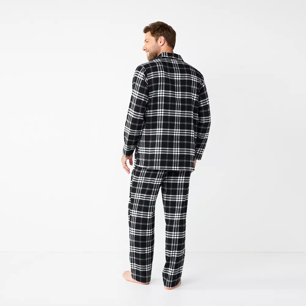 Men's Sonoma Goods For Life® 2-Piece Flannel Pajama Set - Image 3