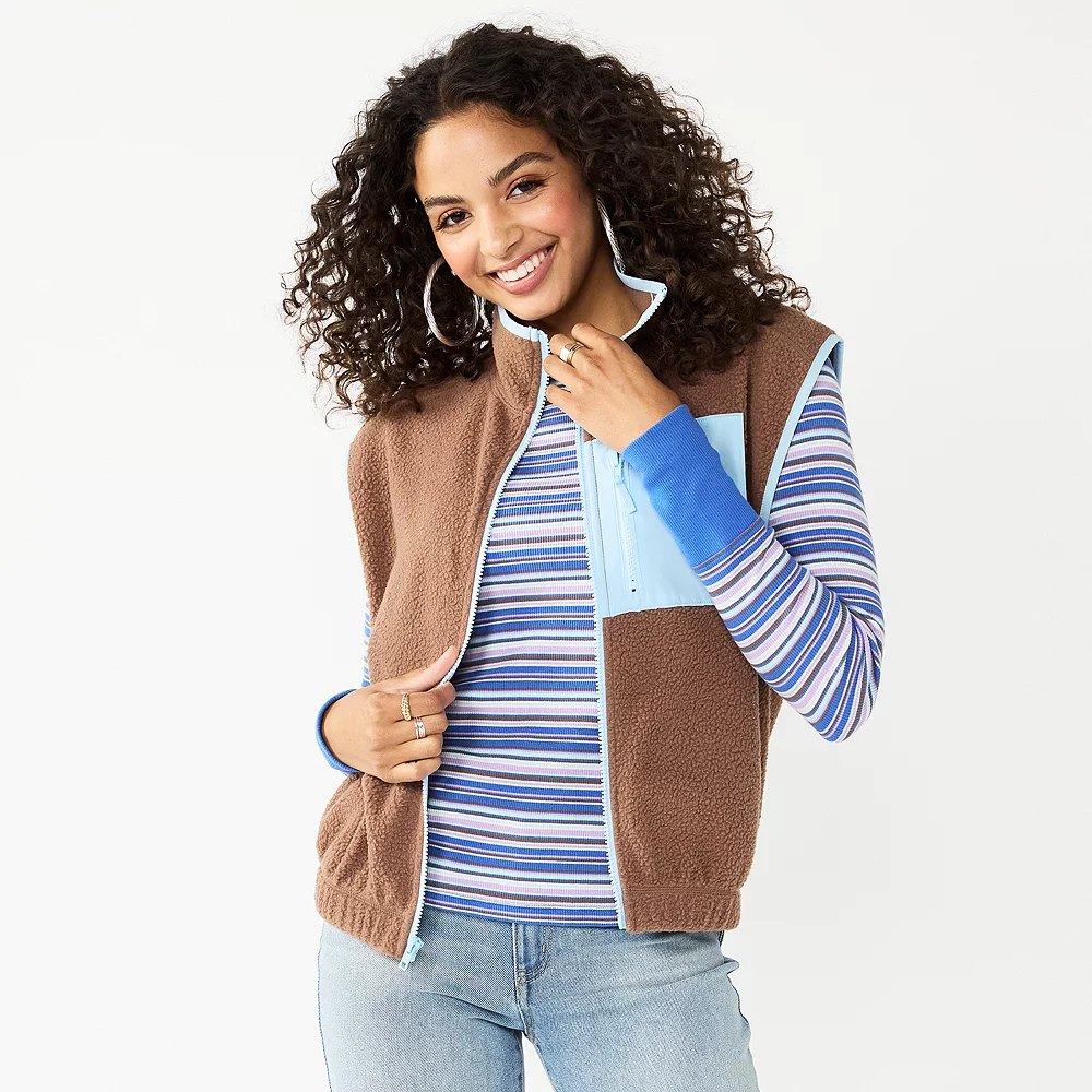 Juniors' SO® Sherpa Vest - Image 5