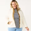 Plus Size Croft & Barrow® Microfleece Jacket