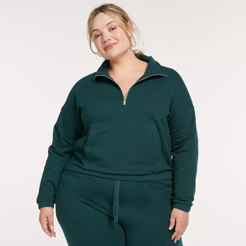 Plus Size FLX Embrace Quarter-Zip Sweatshirt - Image 5