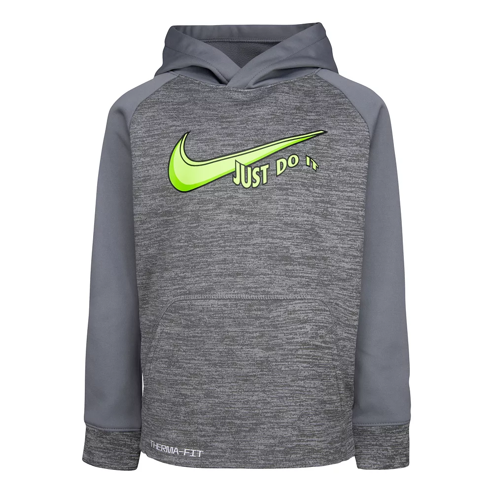 Boys 4-7 Nike Therma-FIT Raglan Swoosh Graphic Hoodie