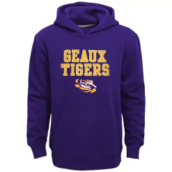 Boys 8-20 LSU Tigers Team Slogan Fleece Hoodie