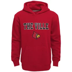 Kids 8-20 Louisville Cardinals Team Slogan Fleece Hoodie