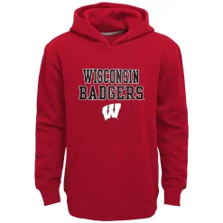 Boys 8-20 Wisconsin Badgers Team Slogan Fleece Hoodie