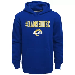Kids 7-20 Los Angeles Rams Team Slogan Fleece Hoodie