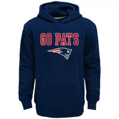 Kids 7-20 New England Patriots Team Slogan Fleece Hoodie