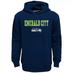 Kids 7-20 Seattle Seahawks Team Slogan Fleece Hoodie