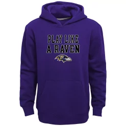 Kids 7-20 Baltimore Ravens Team Slogan Fleece Hoodie