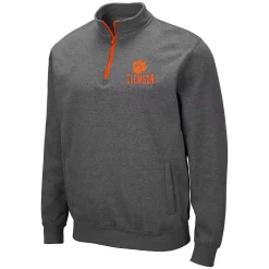 Men's Colosseum Clemson Tigers Archibald Fleece Pullover