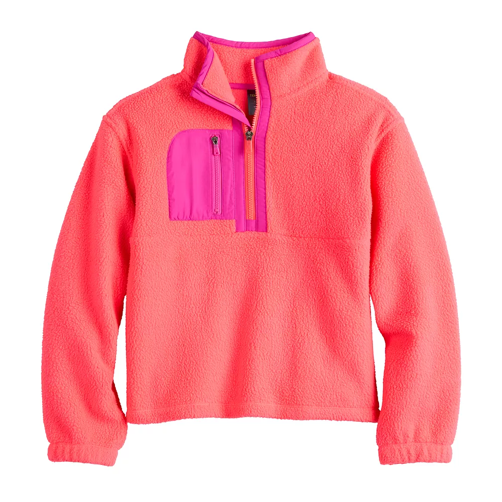 Girls 7-16 Tek Gear® Sherpa Pullover in Regular & Plus - Image 2
