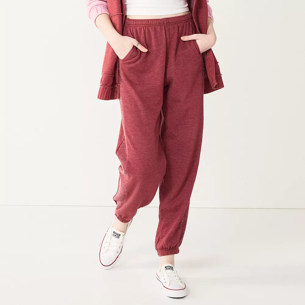 Juniors' SO® Oversized High-Rise Boyfriend Joggers - Image 4