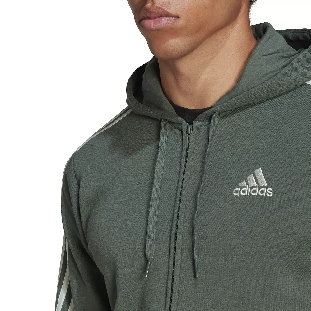 Men's adidas Essential Full-Zip Fleece Hoodie - Image 9