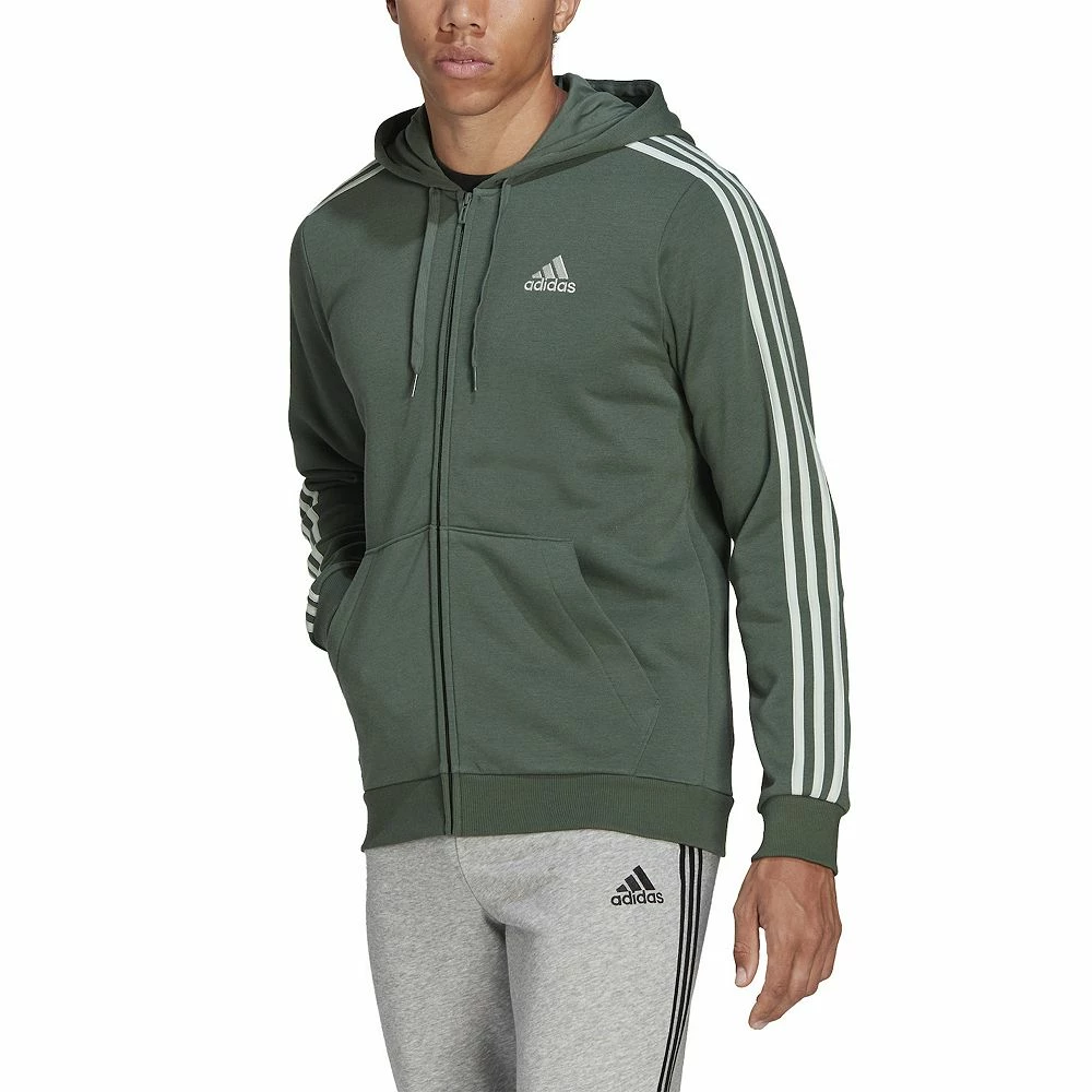 Men's adidas Essential Full-Zip Fleece Hoodie - Image 10